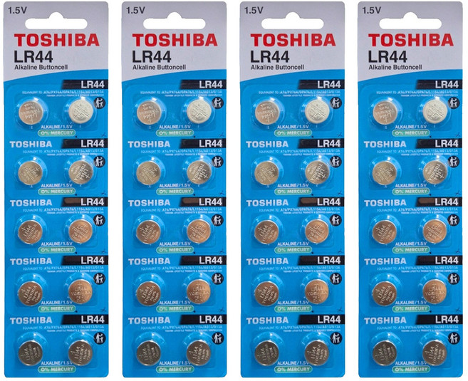 TOSHIBA 東芝 鹼性電池 LR44, 4個, 10入