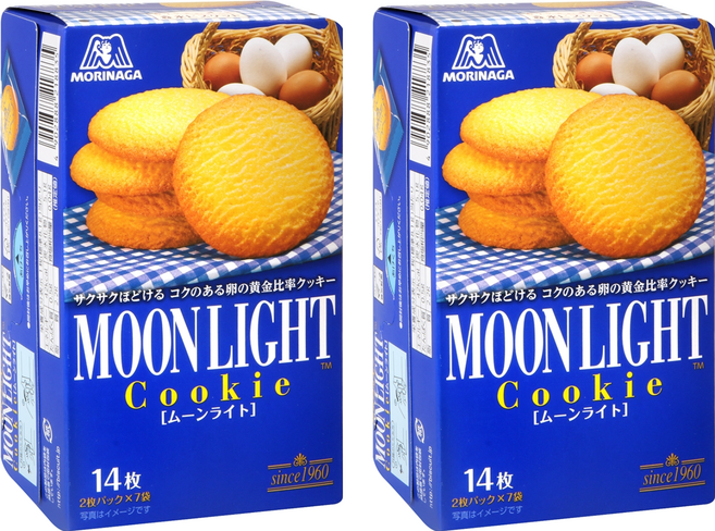 MORINAGA 森永 Biscuit 月光雞蛋風味餅, 113.4g, 2盒