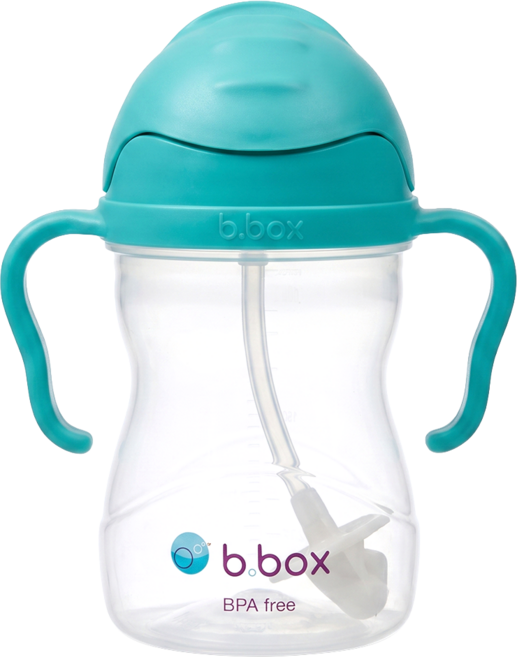 b.box 吸管水杯 240ml, 湖水綠, 1個