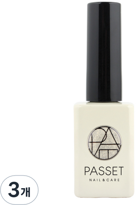PASSET 鑽石亮片凝膠指甲油, DG002, 10ml, 3個