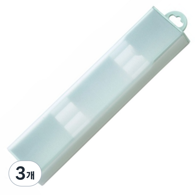 Ilsangsokbanzzak 靜音半透明餐具盒, 3個, 藍色