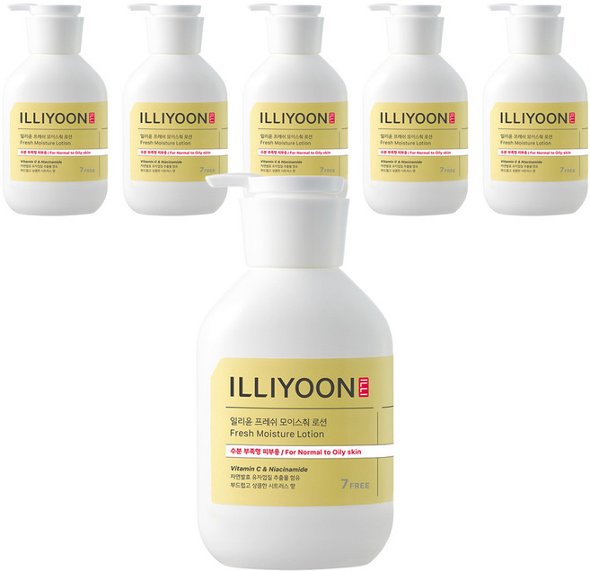 ILLIYOON 一理潤 清新保濕乳液 柑橘香, 350ml, 6個