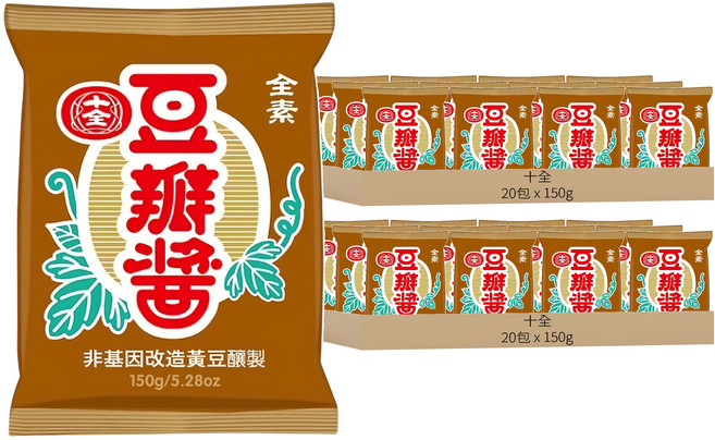 十全 豆瓣醬, 150g, 40包