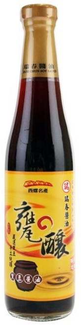 瑞春醬油 甕釀黑豆醬油, 420ml, 1瓶