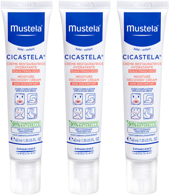 mustela 慕之恬廊 舒恬良修護霜, 3條, 40ml