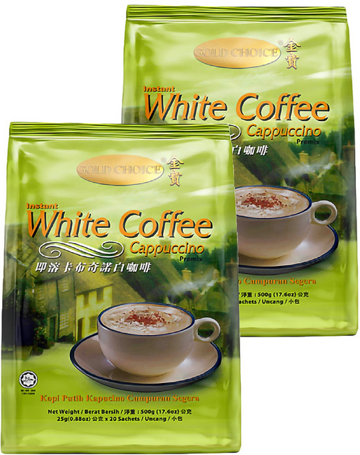 Gold Choice 金寶 卡布奇諾白咖啡, 25g, 20包, 2袋