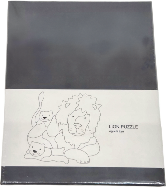 eguchitoys 動物拼圖 木質立體拼圖 獅子, 1盒, 21塊