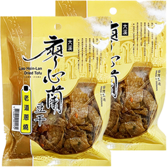 大溪廖心蘭豆干 老道蔥燒, 110g, 2包