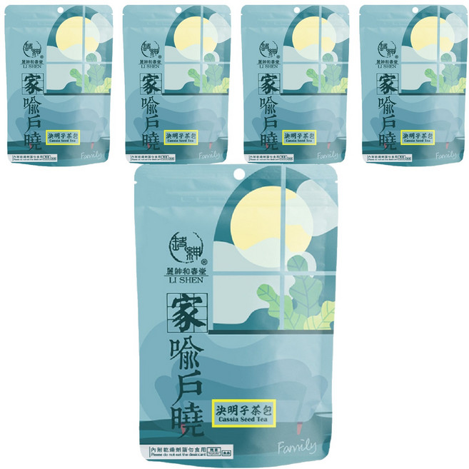 麗紳和春堂 決明子茶包, 10包, 6g, 5袋