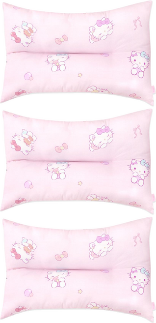 NARA HOME DECO 三麗鷗 泡泡夢想 頸椎枕, 3個, Hello Kitty 粉色