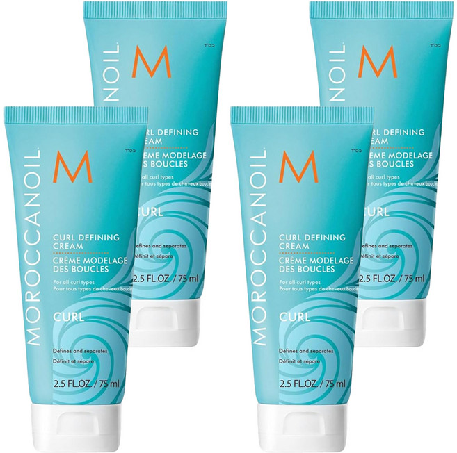 MOROCCANOIL 摩洛哥優油 台灣公司貨 捲度記憶塑型乳, 75ml, 4條
