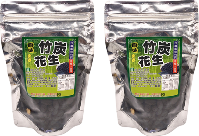 埔里鎮農會 竹炭花生, 250g, 2包