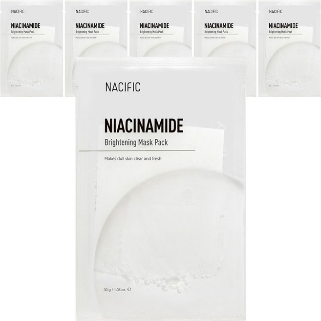 NACIFIC 菸鹼醯胺亮白麵膜 30g, 1入, 6個