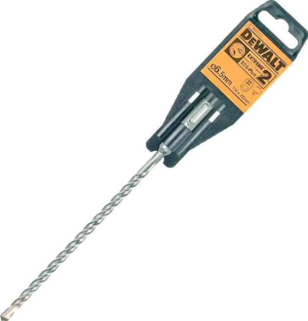 DEWALT 得偉 SDSPLUS四溝水泥鑽頭 6.5x210x150mm, 1個