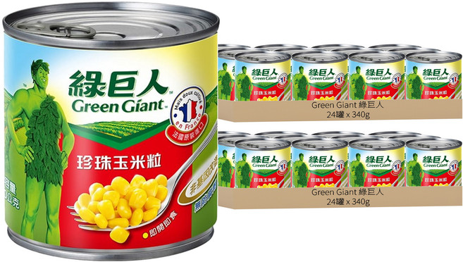 Green Giant 綠巨人 珍珠玉米粒, 340g, 48罐
