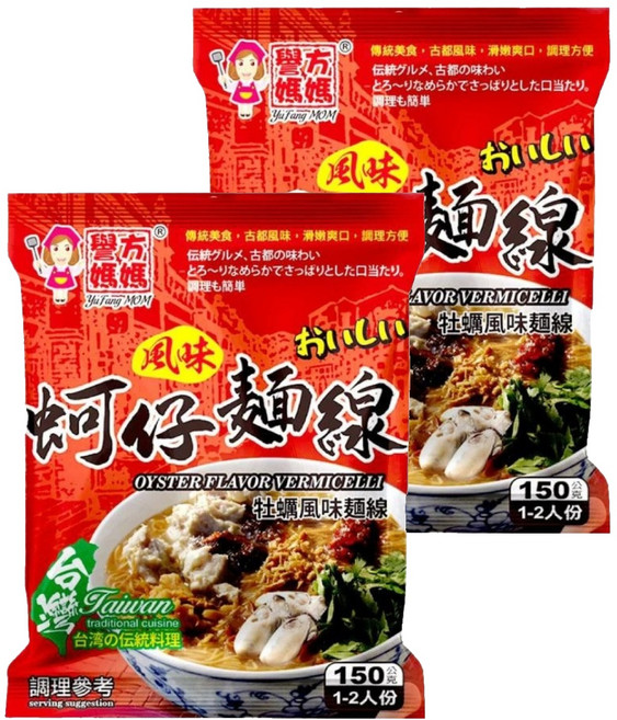 譽方媽媽 蚵仔風味 麵線, 150g, 2包