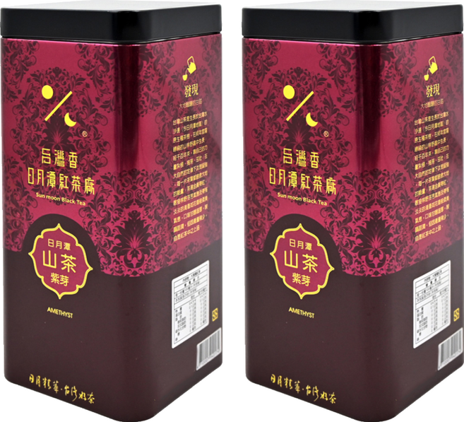 HOHOCHA 喝喝茶 精選日月潭山茶 紫芽, 50g, 2罐, 1入