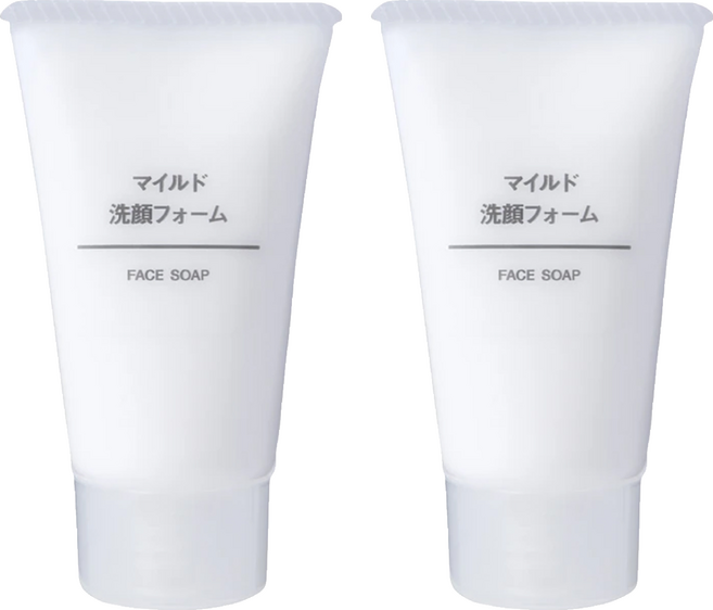 MUJI 無印良品 台灣公司貨 溫和洗面乳, 30g, 2條