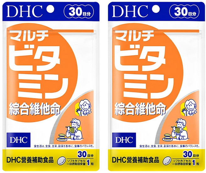 DHC 台灣公司貨 活力綜合維他命, 455mg, 30顆, 2包