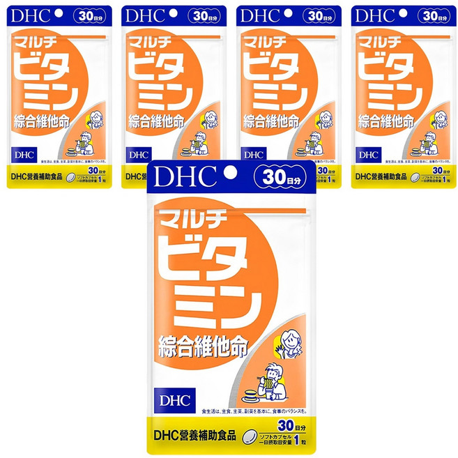 DHC 台灣公司貨 活力綜合維他命, 455mg, 30顆, 5包