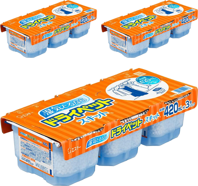 ST 雞仔牌 Drypet 經典型除濕盒 3入組, 420ml, 3組