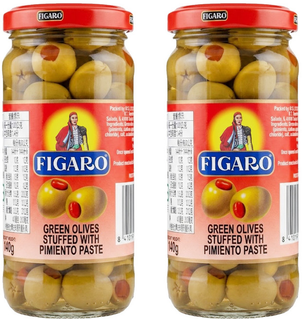 FIGARO 紅心橄欖, 240g, 2罐