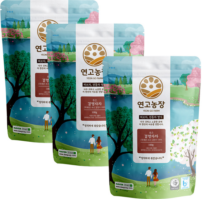 Yeongonongjang 烤決明子茶, 100g, 1入, 3個