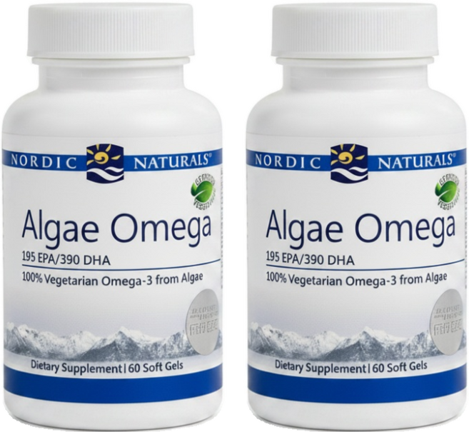 Nordic Naturals Algae Omega新海藻油膠囊食品, 60顆, 2罐