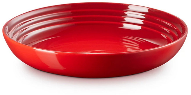 LE CREUSET 義麵盤 22cm 730g 900ml, 櫻桃紅, 1個