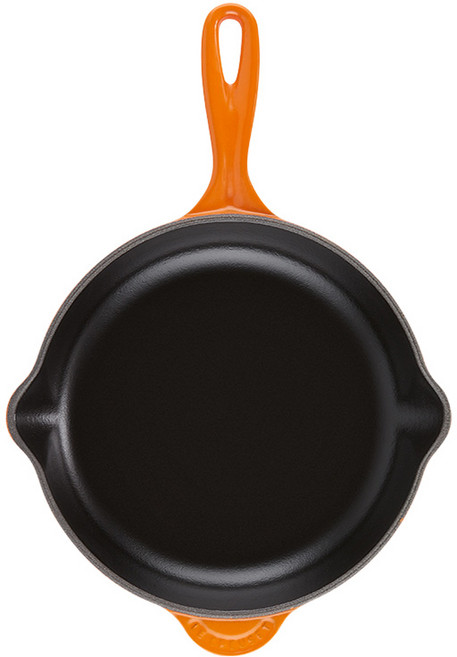 LE CREUSET 單柄 圓鐵煎盤 火焰橘 電磁爐適用, 1個, 20cm