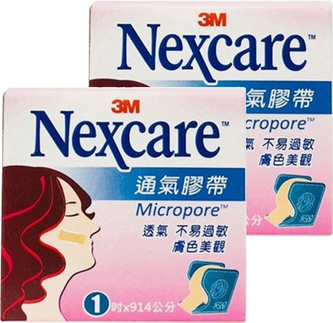 3M Nexcare 大膚色通氣膠帶, 1捲, 2盒