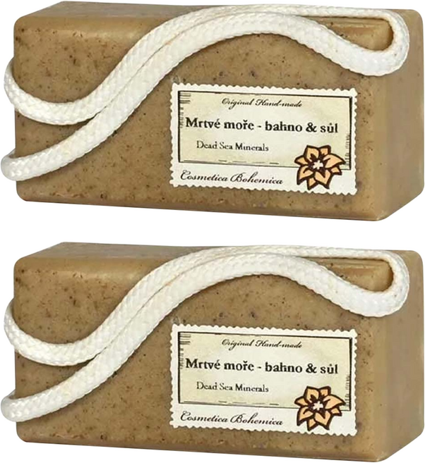 BOEMI 花賦有機死海礦物泥潤膚皂, 200g, 2個