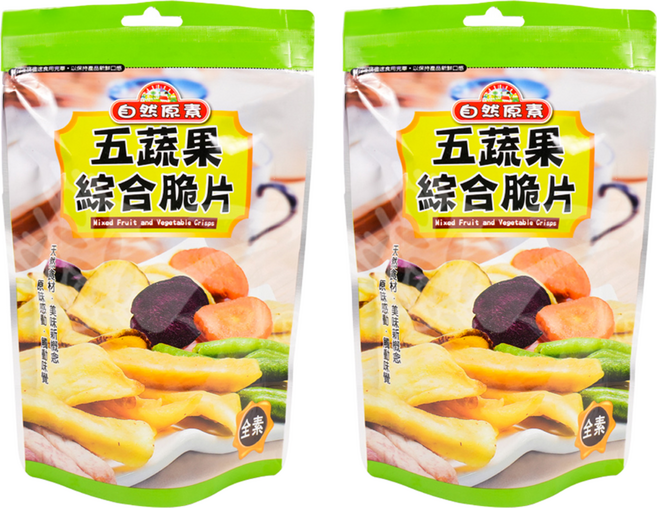 自然原素 五蔬果綜合脆片, 80g, 2包