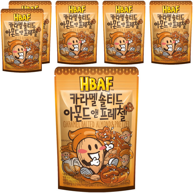 HBAF 鹹焦糖杏仁椒鹽脆餅, 120g, 6包