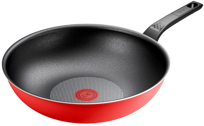 Tefal 特福 燦紅系列 不沾小炒鍋, 28cm, 1個