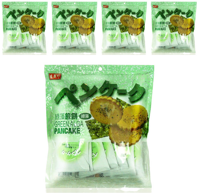 盛香珍 綠藻煎餅, 140g, 5袋