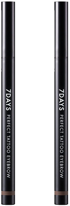 TONYMOLY 7DAYS 完美刺青染眉唇釉 0.4g, 04 深棕色, 2個