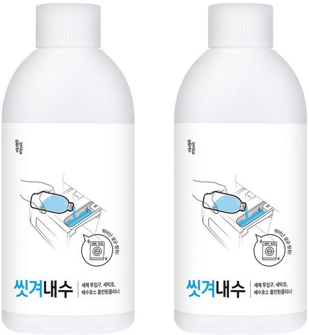 Dailygongam 洗衣機清潔液 韓國產, 2瓶, 200ml