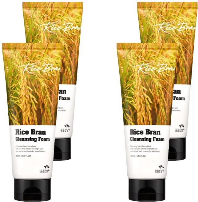 Flor De Man 米糠亮白泡沫洗面乳, 150ml, 4條