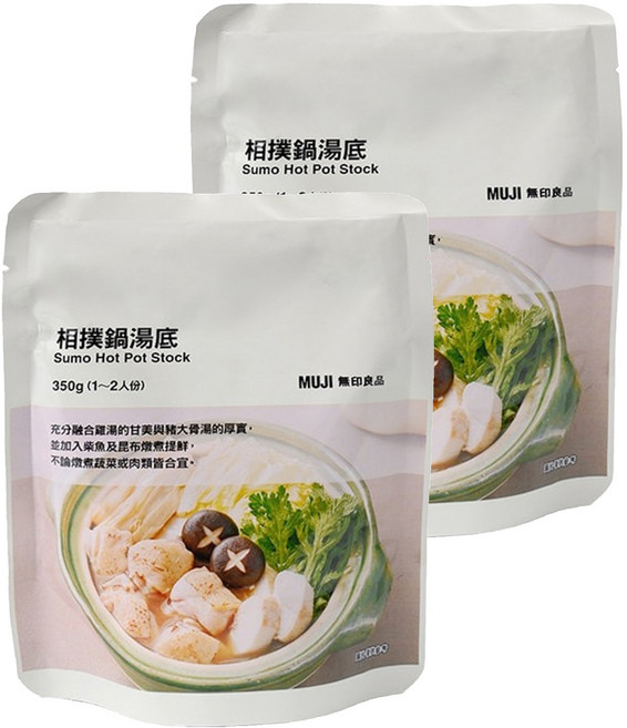 MUJI 無印良品 相撲鍋湯底 1-2人份, 350g, 2包