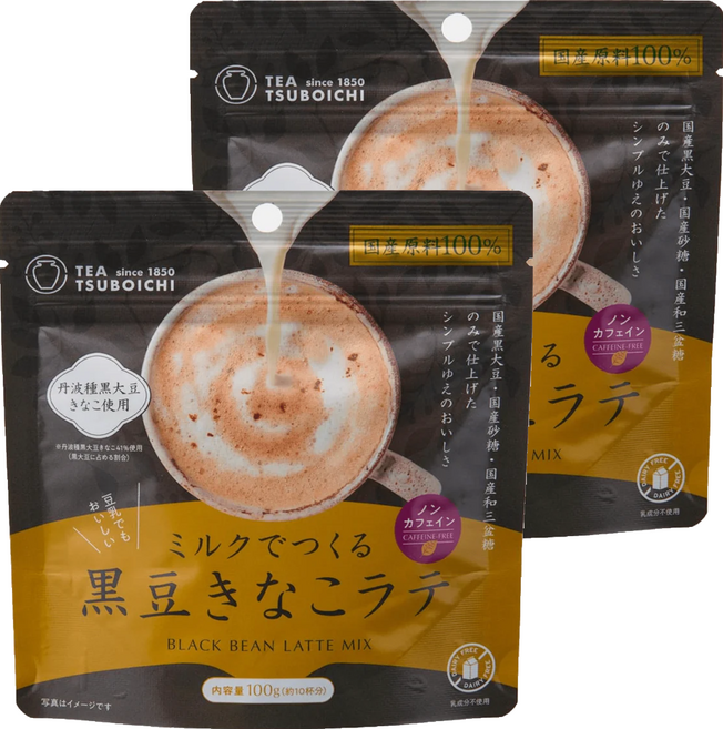 TEA TSUBOICHI 坪市製茶 黑豆茶粉 沖泡用, 2包, 100g, 1入