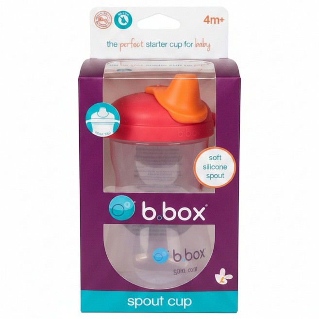 b.box 鴨嘴杯, 草莓粉, 240ml, 1個