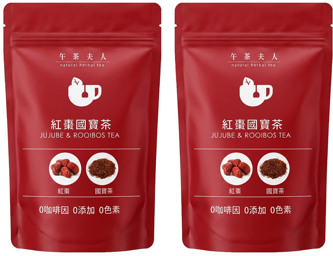 午茶夫人 紅棗國寶茶包, 3g, 12包, 2袋
