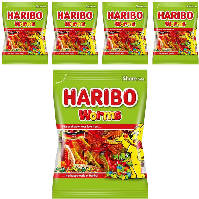 HARIBO 蟲蟲軟糖, 200g, 5個