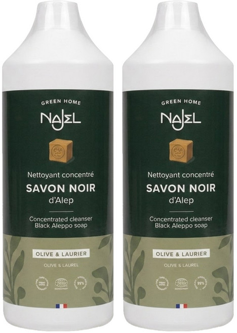 NAJEL 台灣公司貨 萬用神奇黑皂液, 1L, 2瓶