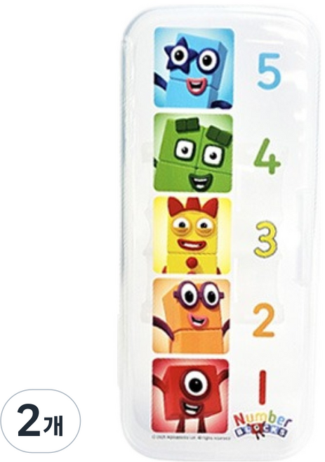 LE BARN Numberblocks 幼兒用無噪音餐具盒, 混合顏色, 2個