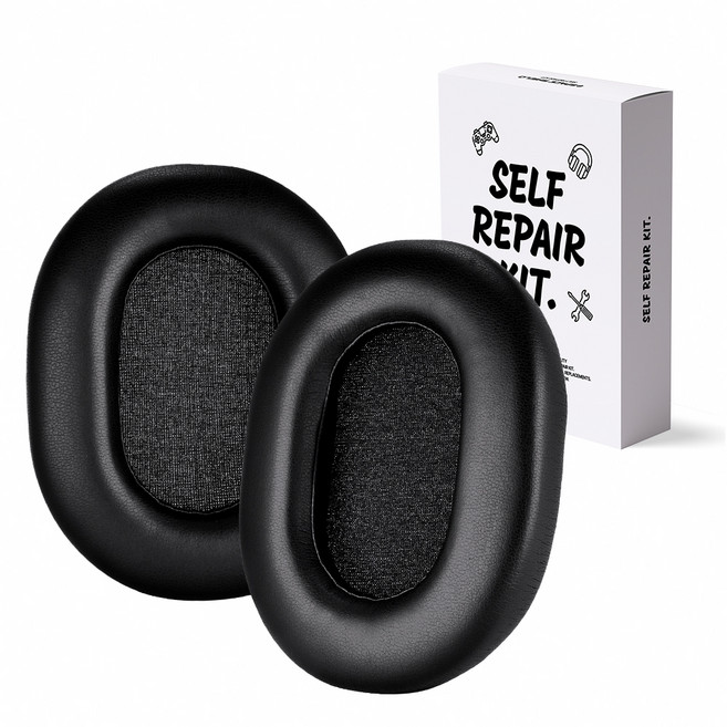 SPACE SHIELD Sony WH 1000XM5 相容耳機耳罩套, 單一商品, 黑色