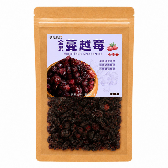 伊貝果然 全果蔓越莓, 1個, 180g