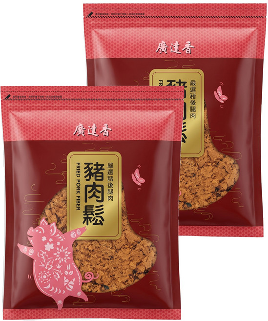 廣達香 豬肉鬆, 1kg, 2包