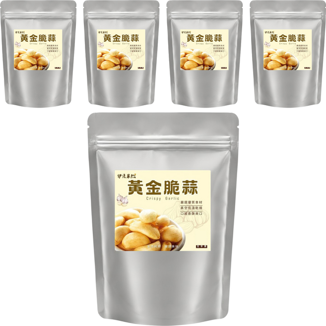 EBE PURE 伊貝果然 黃金脆蒜, 5個, 60g